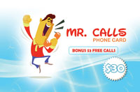 Mr Calls Phone Card $30